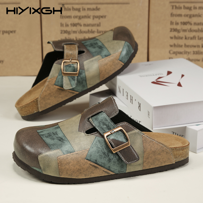 Comfort Cork Leather Slippers  - Health & Wellness Photos 리뷰 및 가격