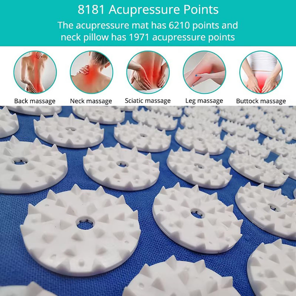 Massager pillow, massage mat f - Acupressure Mat Set 리뷰 및 가격