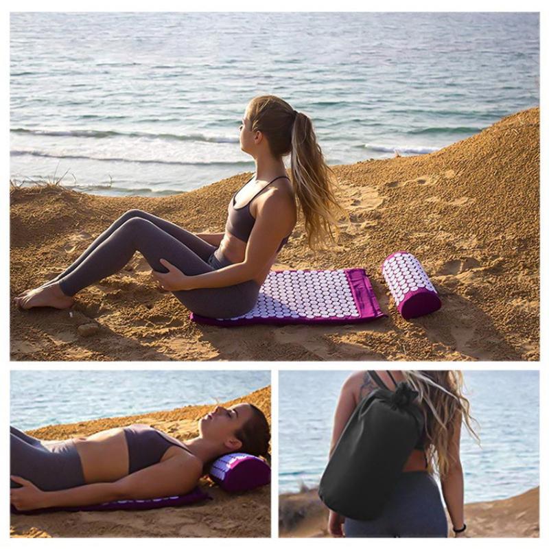 1 Set Acupressure Yoga Mat Cus - Acupressure Mat Set 리뷰 및 가격